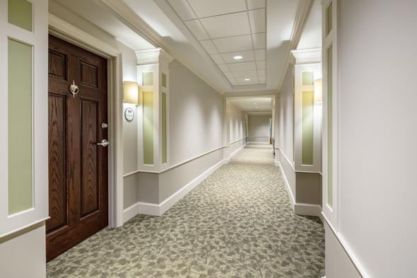 120 building apartment hallway