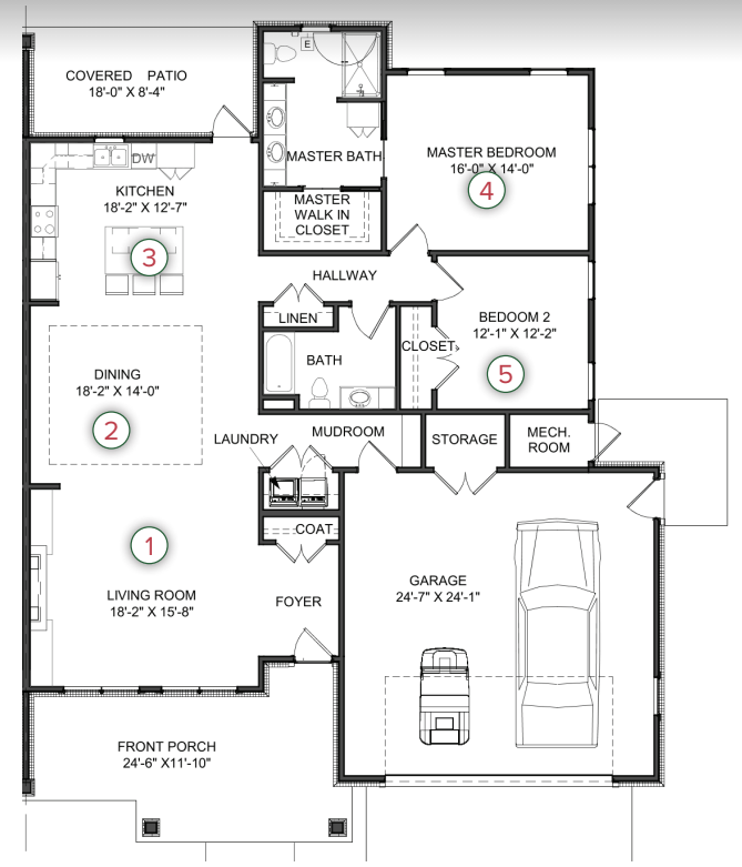 Villa floor plan 