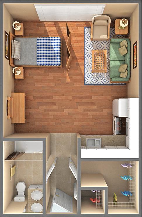 Selkirk expanded apartment floorplan