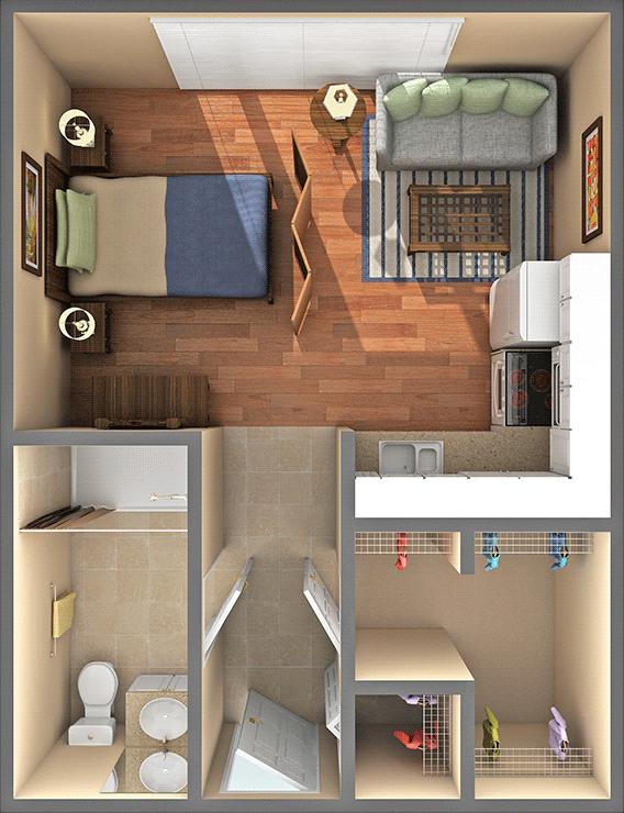 Selkirk Standard apartment floorplan